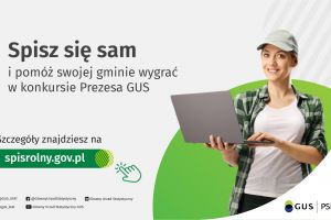 plakat informujący o konkursie dla gmin w związku z Powszechnym Spisem Rolnym